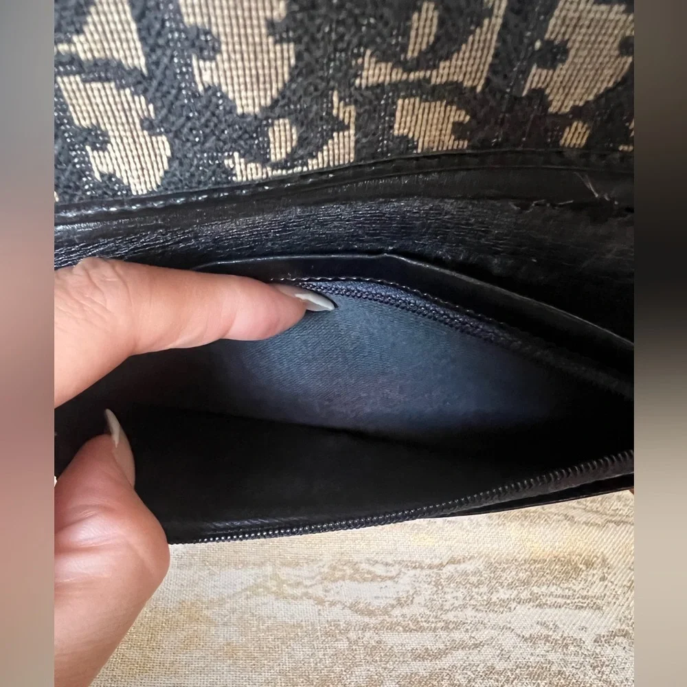 💙 Authentic Vintage Jacquard Dior Wallet